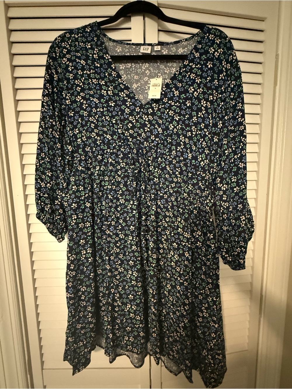 GAP Navy Floral V-Neck Summer Dress